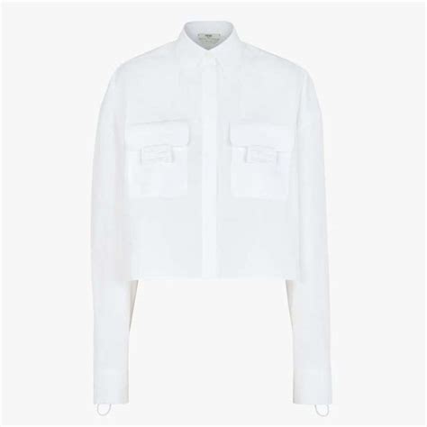 fendi white poplin shirt|White poplin shirt .